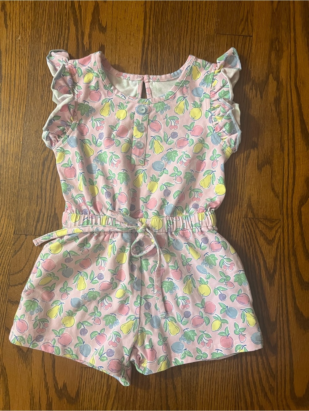 Serendipity by Shrimp & Grits Kids Fruit-Print Romper